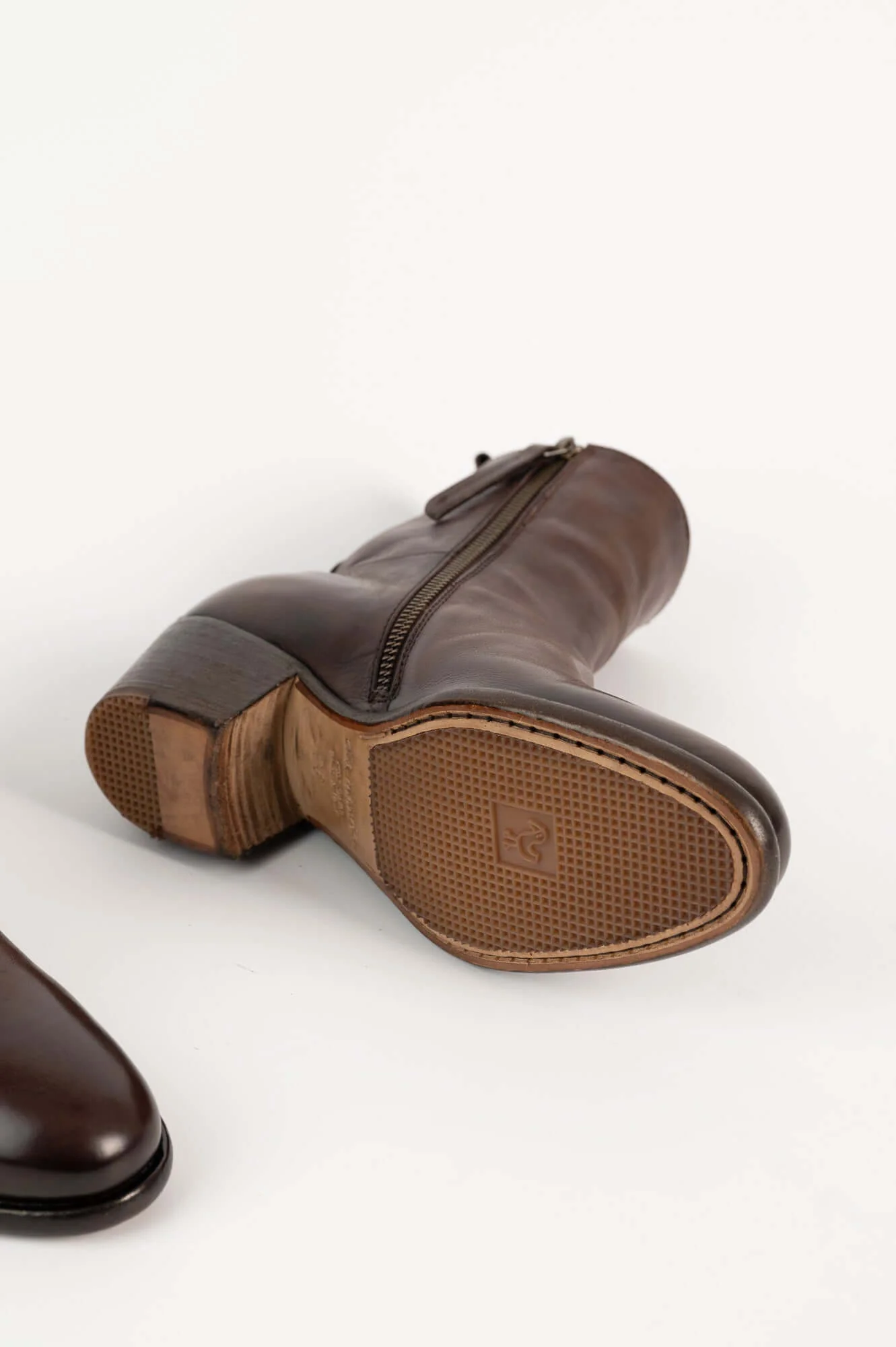 Zipper Boot Linda | Brown Leather - Image 4