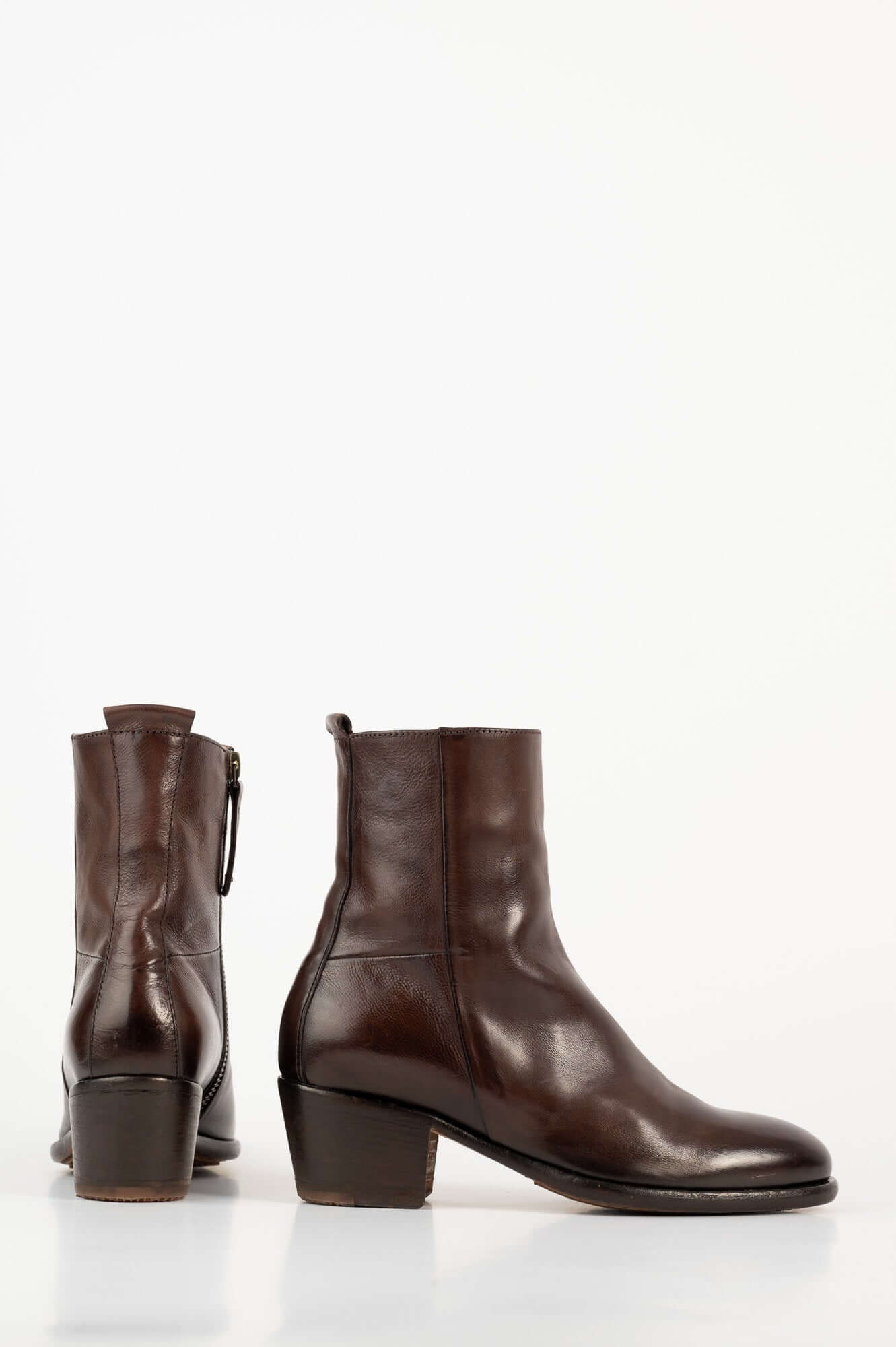 Zipper Boot Linda | Brown Leather - Image 5