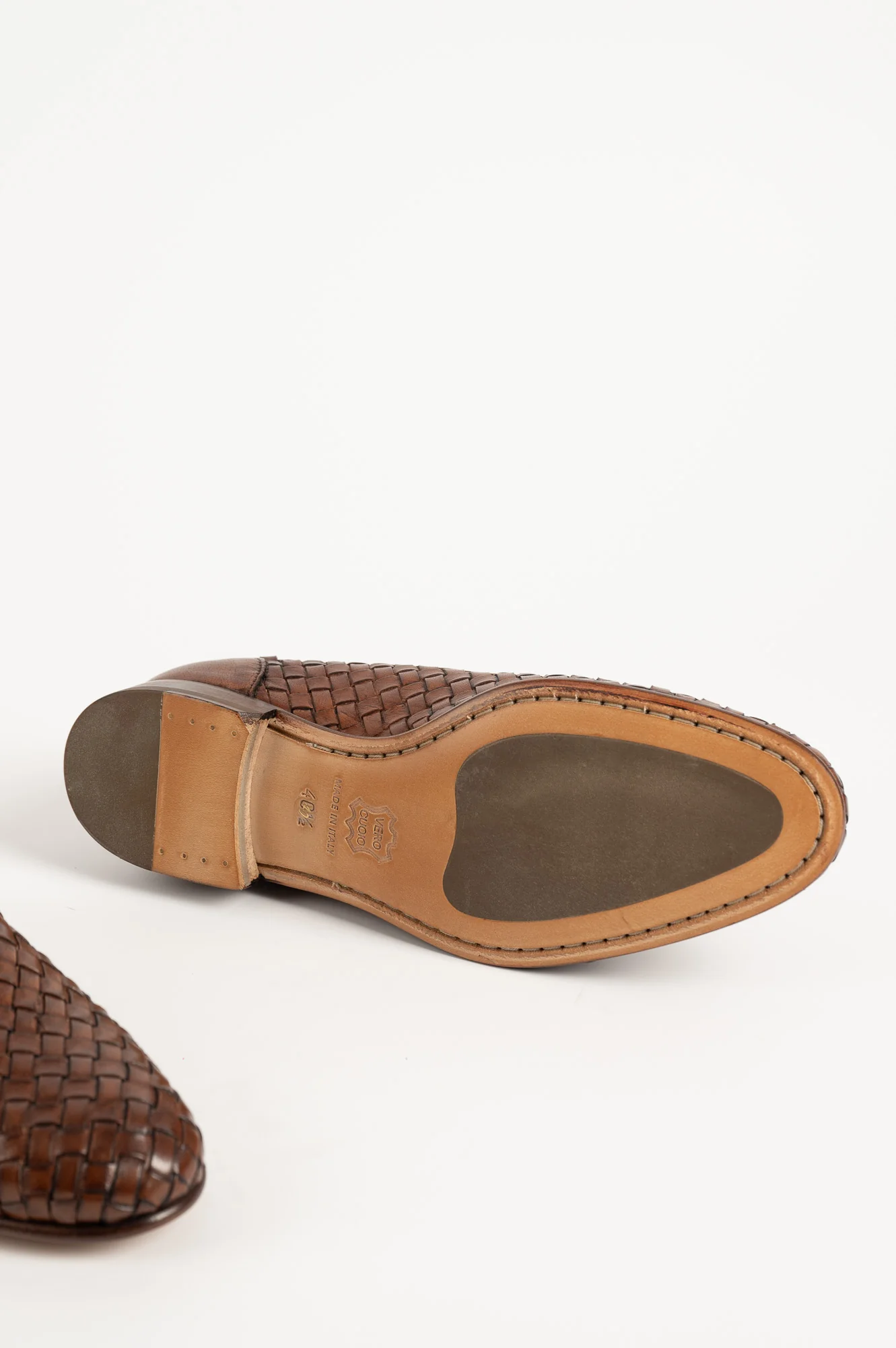 Men's Braided Loafer | Brown Buffalo Leather - Image 5