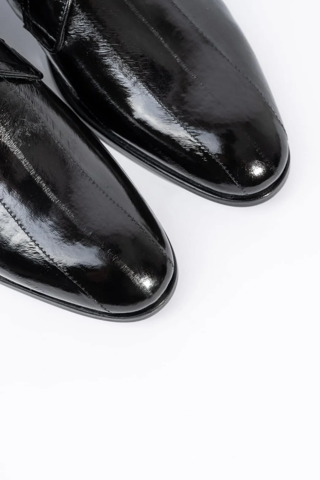 Men's Dress Derby | Black Eel Leather - Image 8