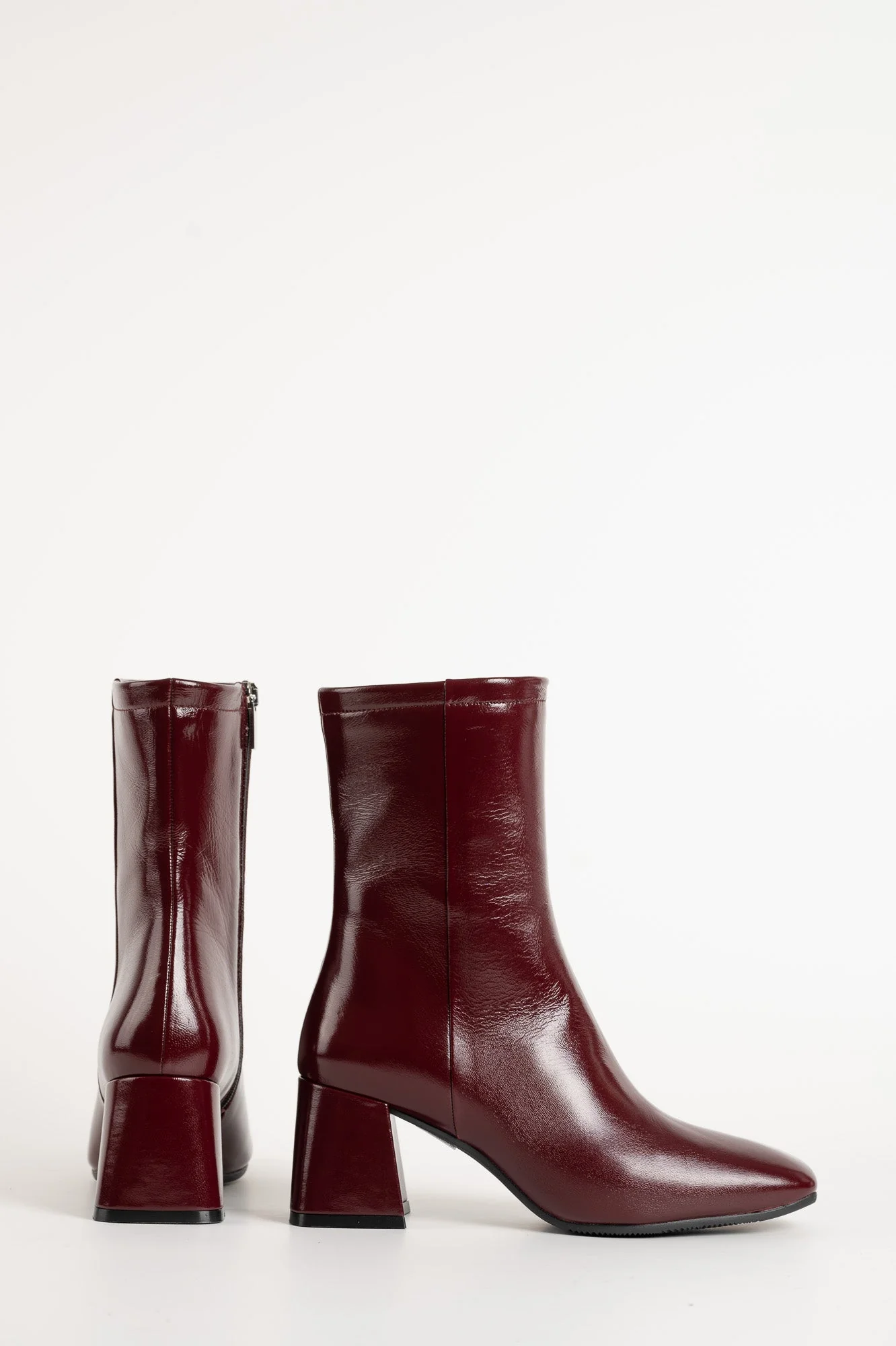 Ankle Boot Juni | Red Patent Nappa Leather - Image 3
