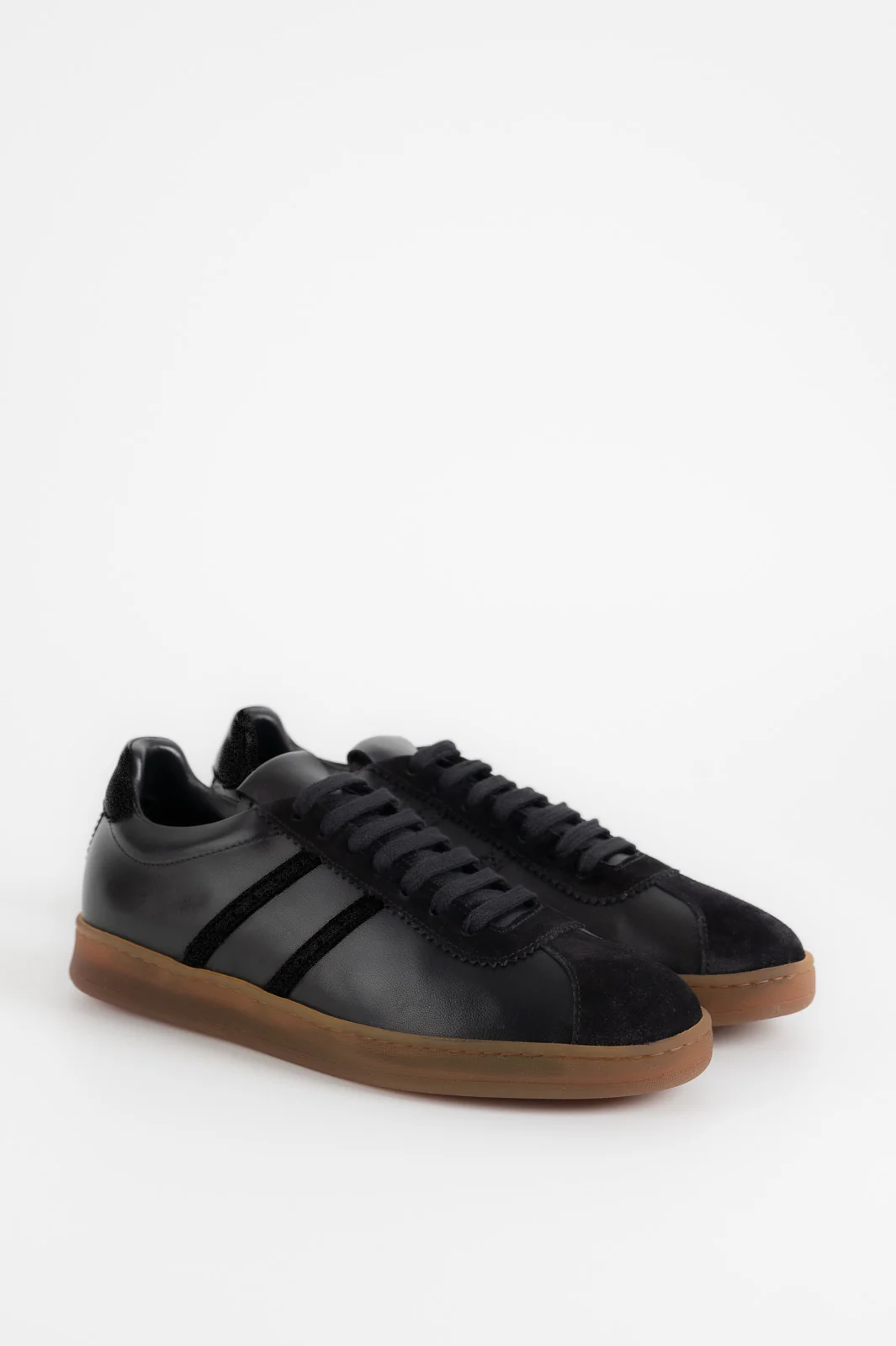Low-top Sneaker Celeste | Black Leather & Suede - Image 3