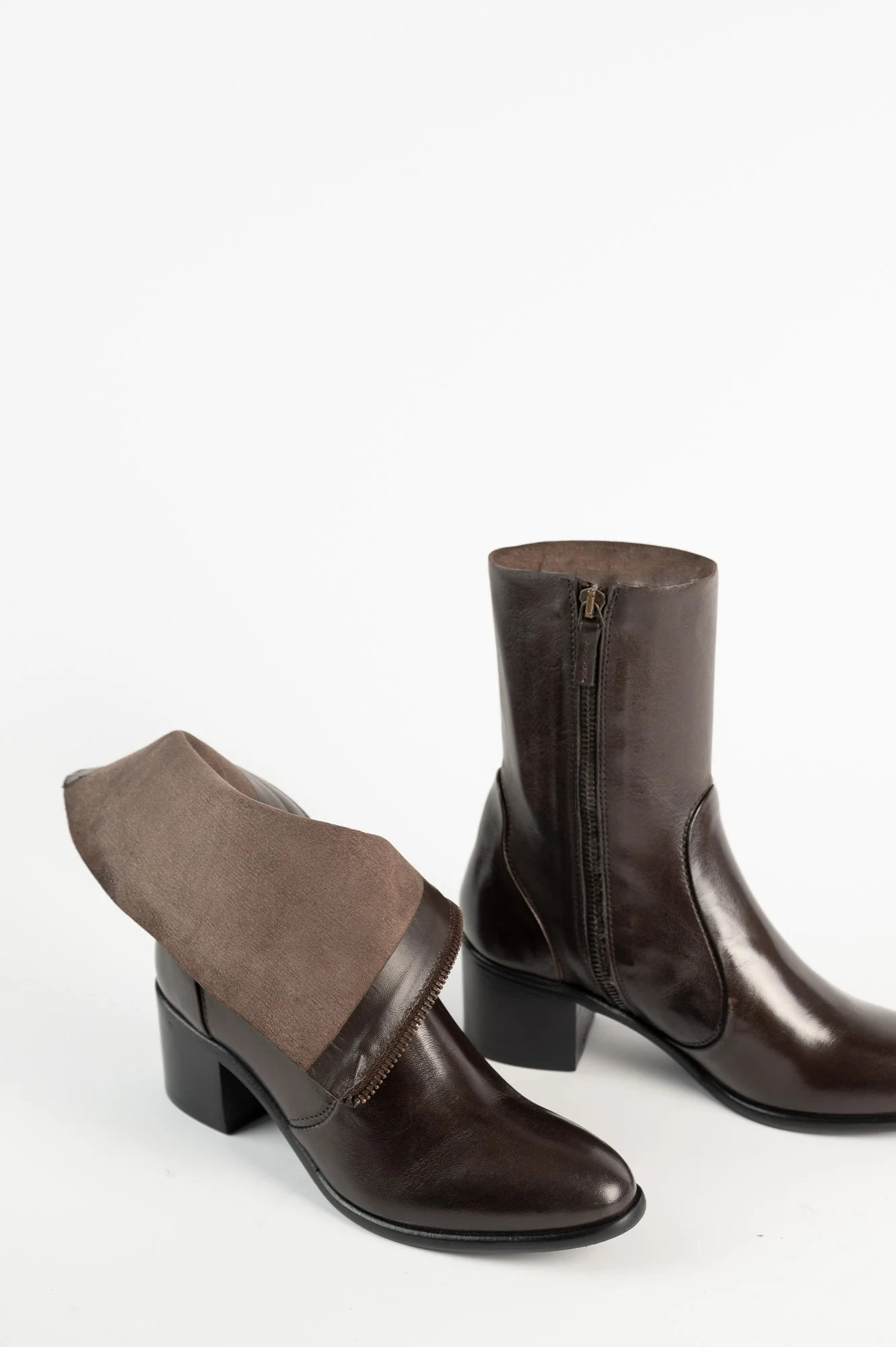 Signature Boot Viona 6cm | Brown Calf Leather - Image 4