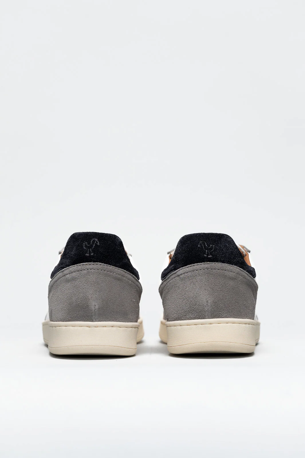 Men's Low-Top Sneaker | White-Grey Vintage Suede - Image 5