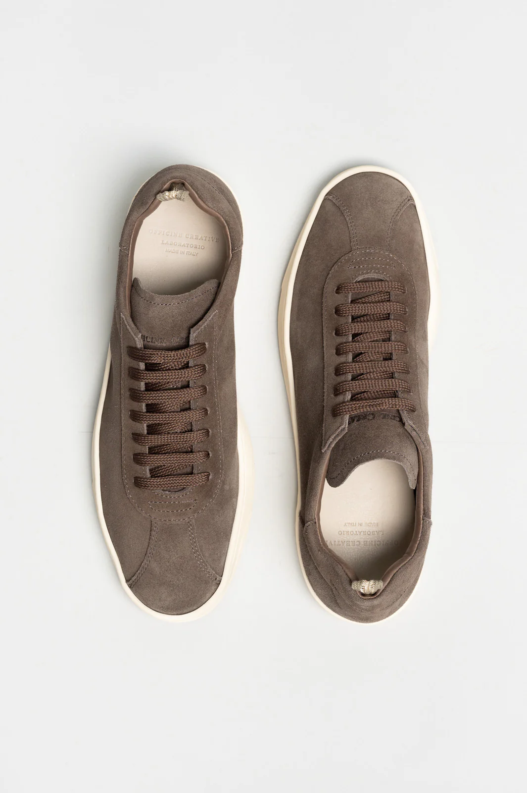 Men's Low-Top Sneaker Karma | Taupe Suede - Image 3
