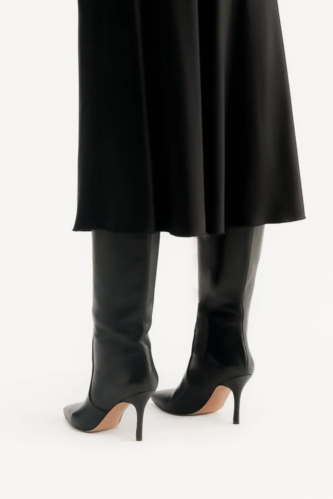 Stiletto High Boot Calina | Black Nappa Leather - Image 6