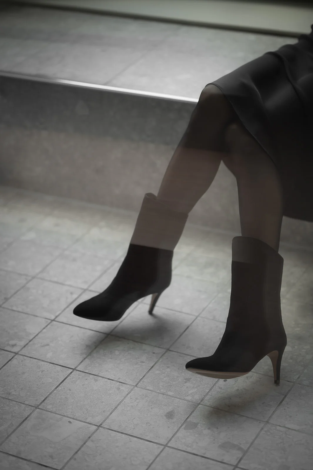 Ankle Boot Sasha | Midnight Black Suede - Image 3