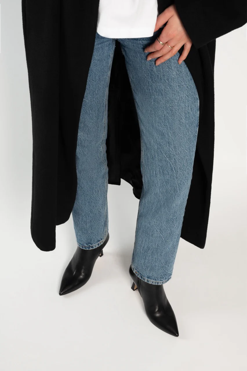 Ankle Boot Anastasia 8 cm | Black Nappa Leather - Image 3