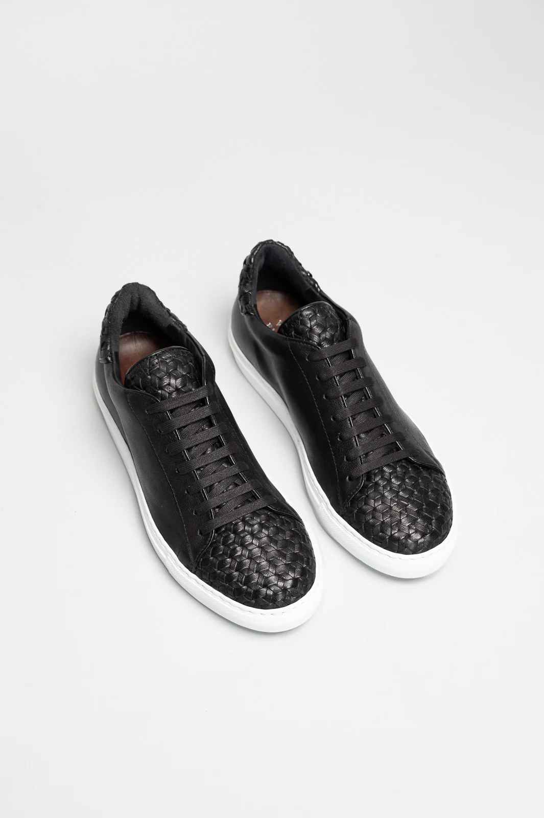 Men's Signature Braided Sneaker | Graphite Black Calf Leather - Image 3
