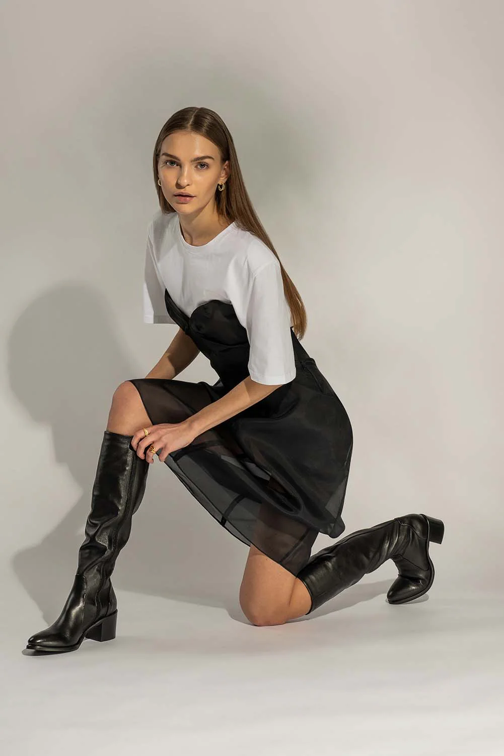 Signature High Boot 5,5cm | Black Calf Leather - Image 4