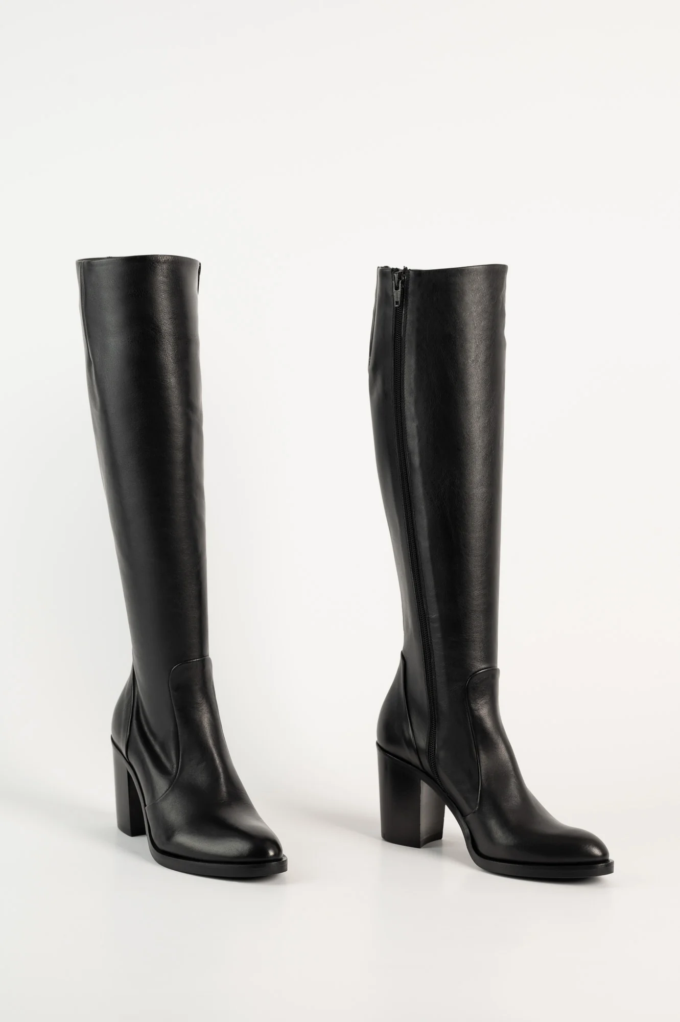 Signature High Boot 8cm | Black Calf Leather - Image 5