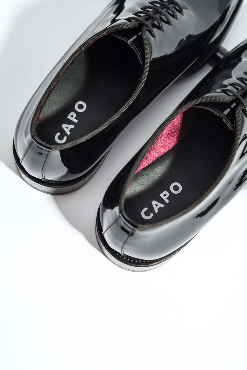 Men's Wholecut Oxford | Black Patent Calf Leather - Image 6